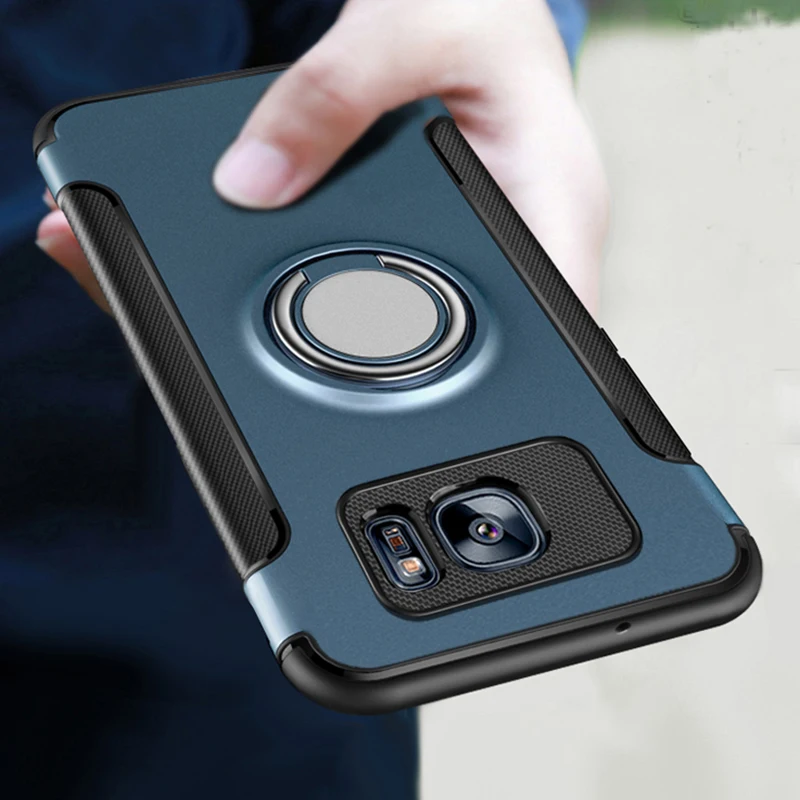 Роскошный Металлический Магнитный чехол для Samsung Galaxy S7 Edge с полной защитой 360