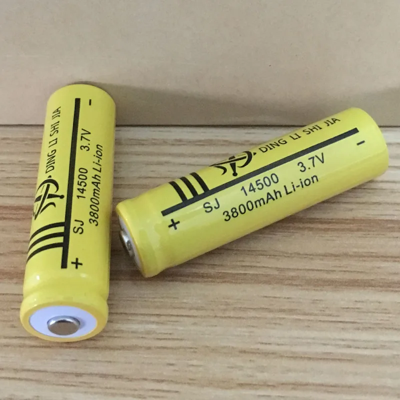 DING Ли Ши Цзя Новый 4 шт 14500 AA Перезаряжаемые Батарея 3 7 V LI Ion высокой емкости