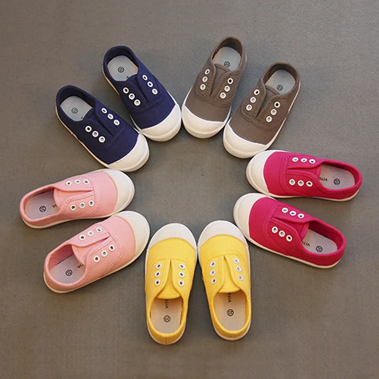 

Kids Shoes 2018 Spring Autumn Children Casual Shoes Boys Girls Canvas Shoes Soft Comfortable Slip-on Sneakers Size 21-30