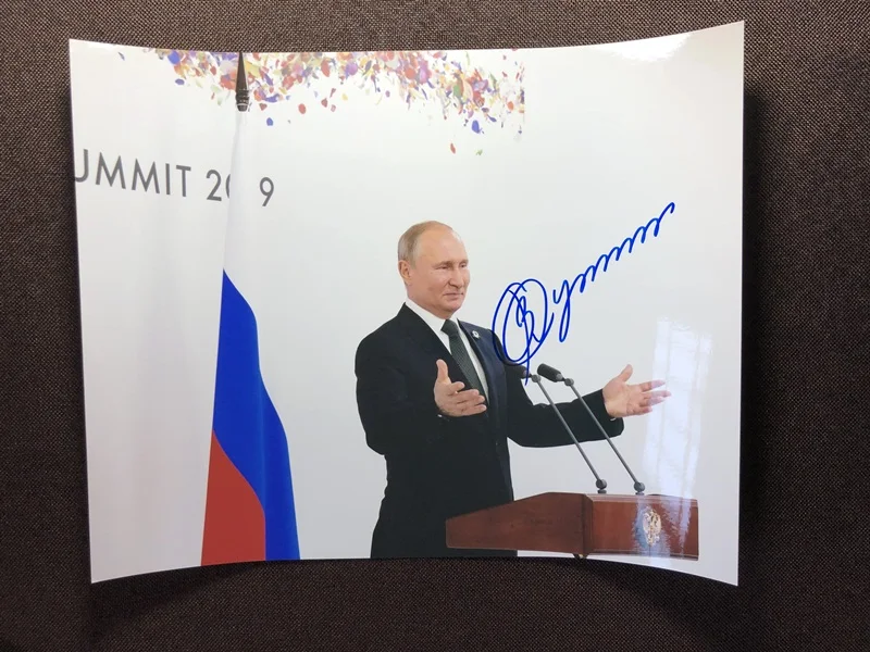 Ручная подписка с Путиным Бараком Дональдом Трампом фото с автографом 8*10 ограниченная версия автограф в чернилах 072019