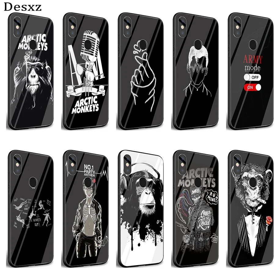 Стеклянный чехол Desxz ARCTIC MONKEYS для Xiaomi Mi 8 Lite 9 A1 A2 Redmi Note 5 6 7 Pro 6A 4X Pocophone