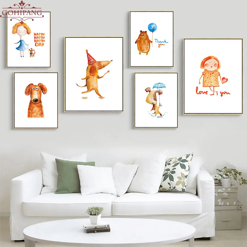 Modern-cartoon-art-poster-Canvas-Art-Print-Poster-Wall-Pictures-for-Home-Decoration-Giclee-Print-Wall