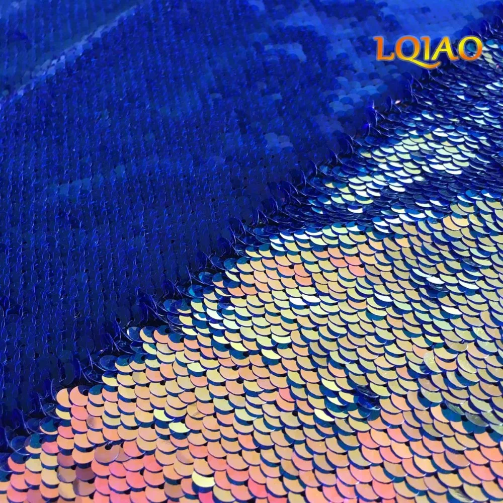 Fluorescence Gold Reversible Sequin Fabric 002