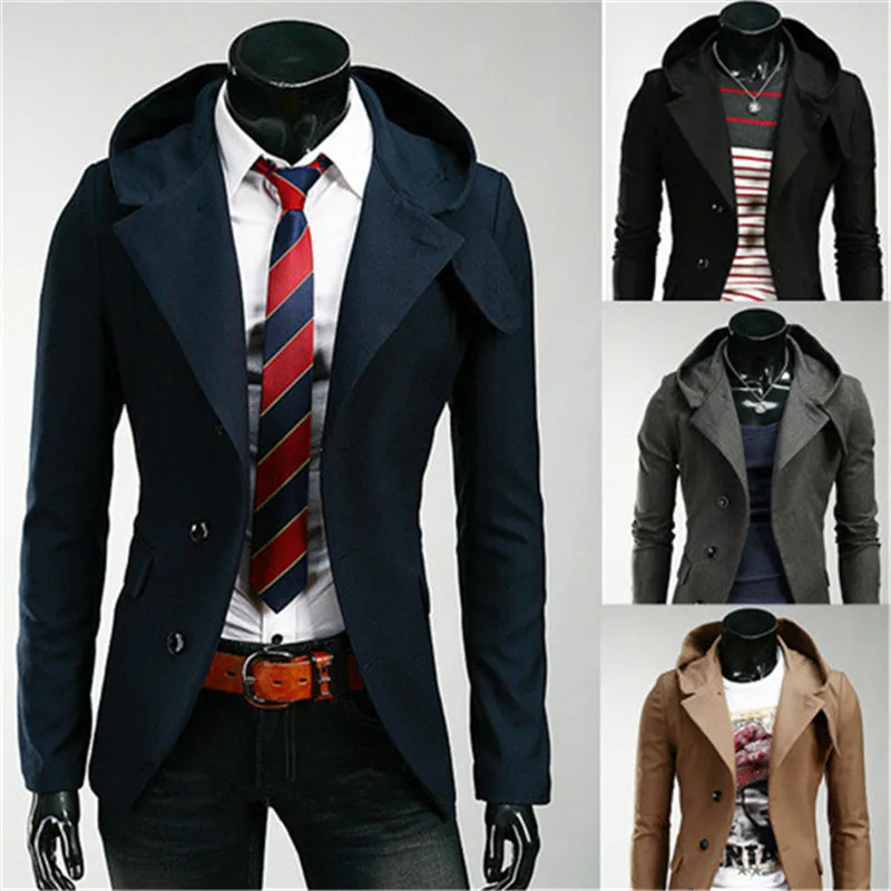 2017 Nueva Marca Coreana Slim Fit Traje Chaqueta Sudaderas
