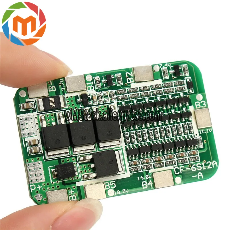 1PC-New-Arrival-6S-15A-24V-PCB-BMS-Protection-Board-For-6-Pack-18650-Li-ion (2)