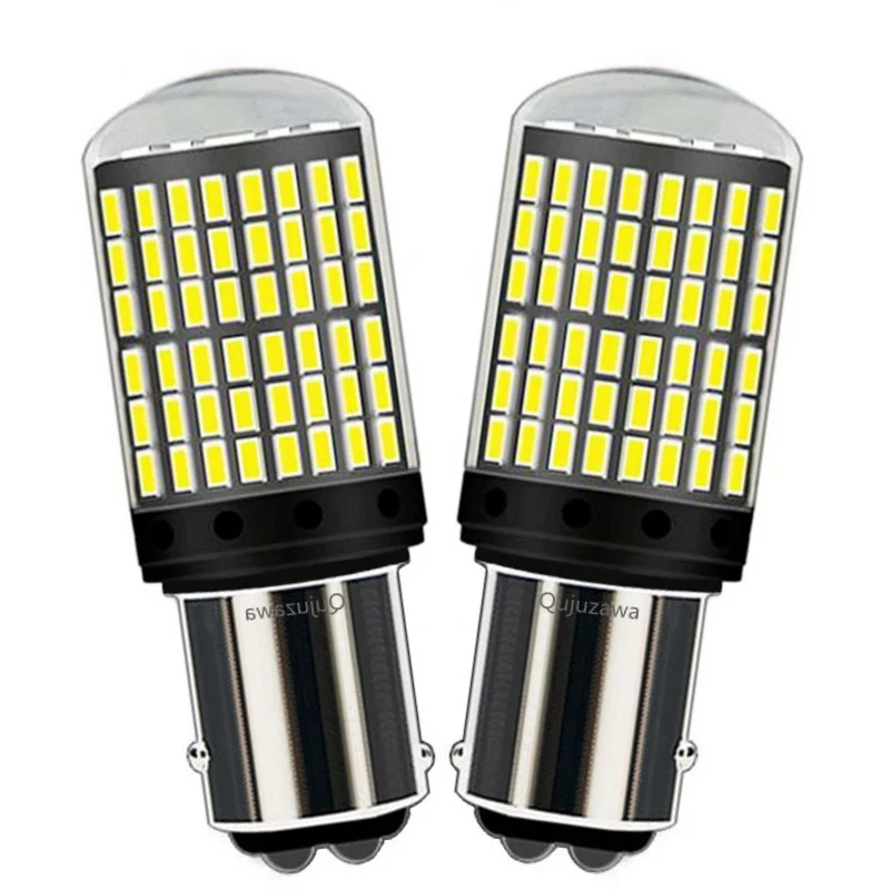 2 шт. 1157 P21/5 Вт BAY15D Canbus без ошибок OBC супер яркие 144 SMD СВЕТОДИОДНЫЙ Автомобильные