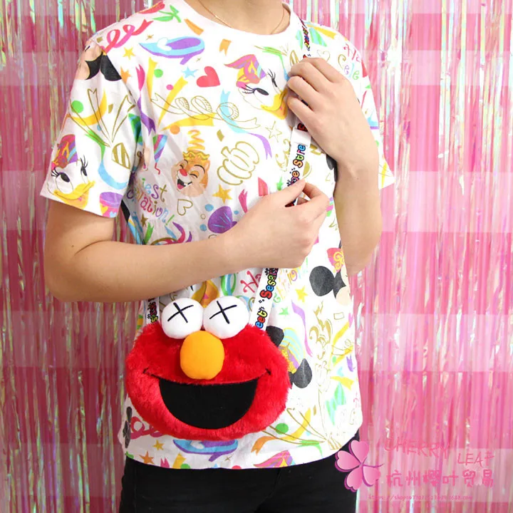IVYYE Улица Сезам Стиль Мода Аниме плюша Рюкзаки Мультфильм куклы сумка пушистые Дети ребенок игрушки подарки на день рождения