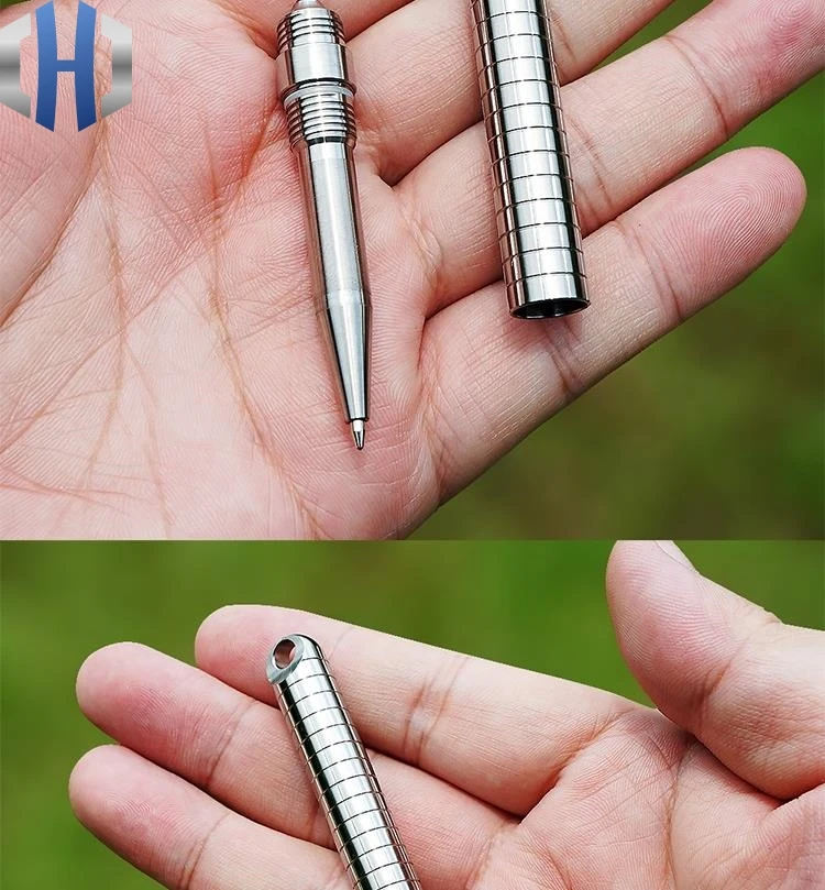 Мини титановая ручка для защиты тактическая ручка многофункциональный инструмент с самозащитой Выживание сломанное окно ручка