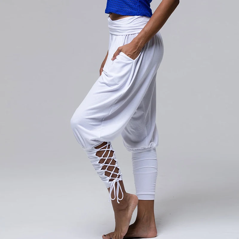 2019 Pants For Women Comfy Harem Pants Leggings Baggy Boho Hippy Pant Criss Cross Jogger High Waist Women's Trousers White Black 2019 Pants For Women Comfy Harem Pants Leggings Baggy Boho Hippy Pant Criss Cross Jogger High Waist Women's Trousers White Black