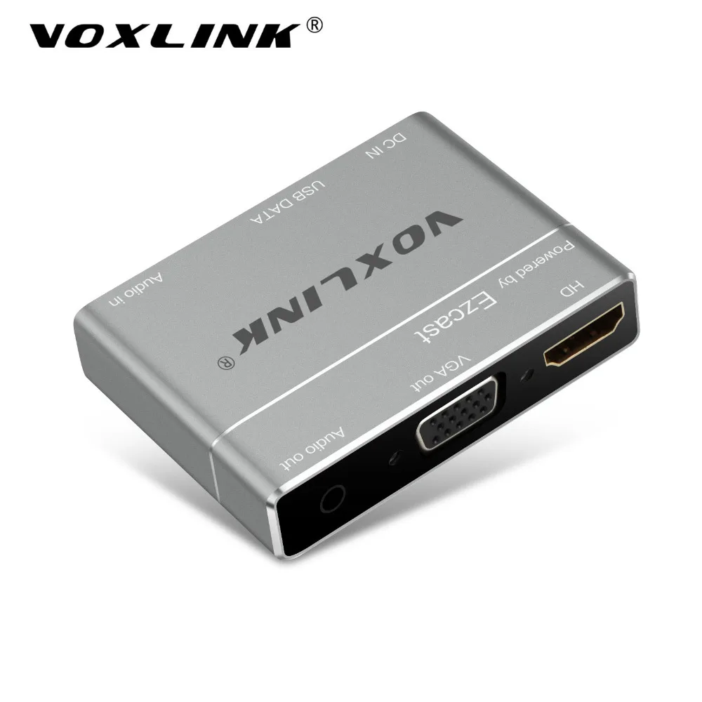 VOXLINK Digital AV adapter Power by EZcast USB To HDMI VGA Audio Converter For iPhone 7