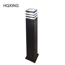 [HQXING] 6 шт./лот алюминиевый светодиодный светильник для лужайки садовый парковый свет 110 В 220 в 7 wводонепроницаемый наружное освещение для сада