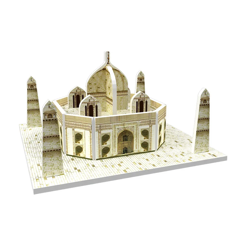 Children's mini puzzle DIY toy three-dimensional puzzle 3D model world architectural model three-dimensional puzzle pape