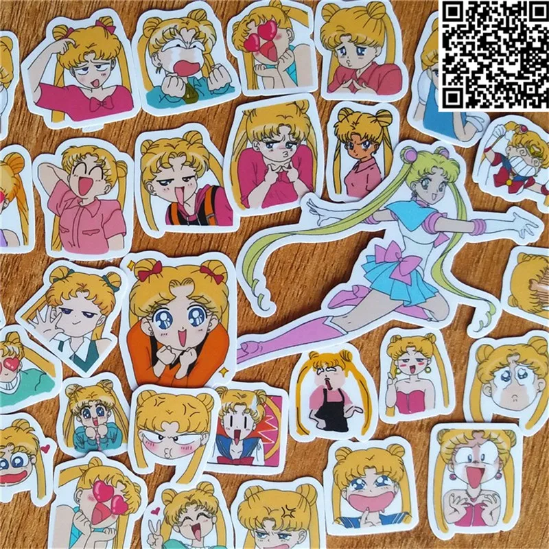 39 шт. наклейки на лицо красивой девушки для багажа скейтборда телефона ноутбука