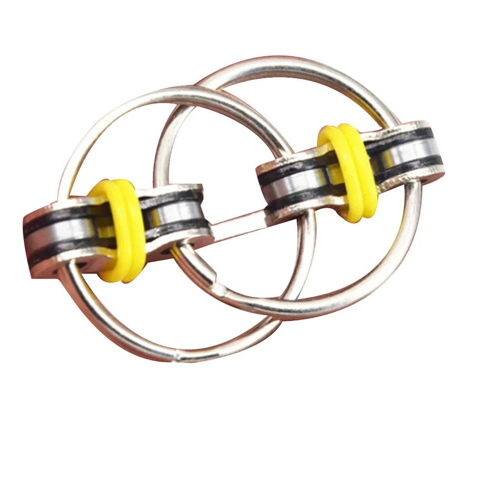 

New Metal Puzzle Chain Fidget Toy For Autism Chain Fidget Toy Hand Spinner Key Ring Sensory Toys Stress Relieve ADHD Top Puzzles