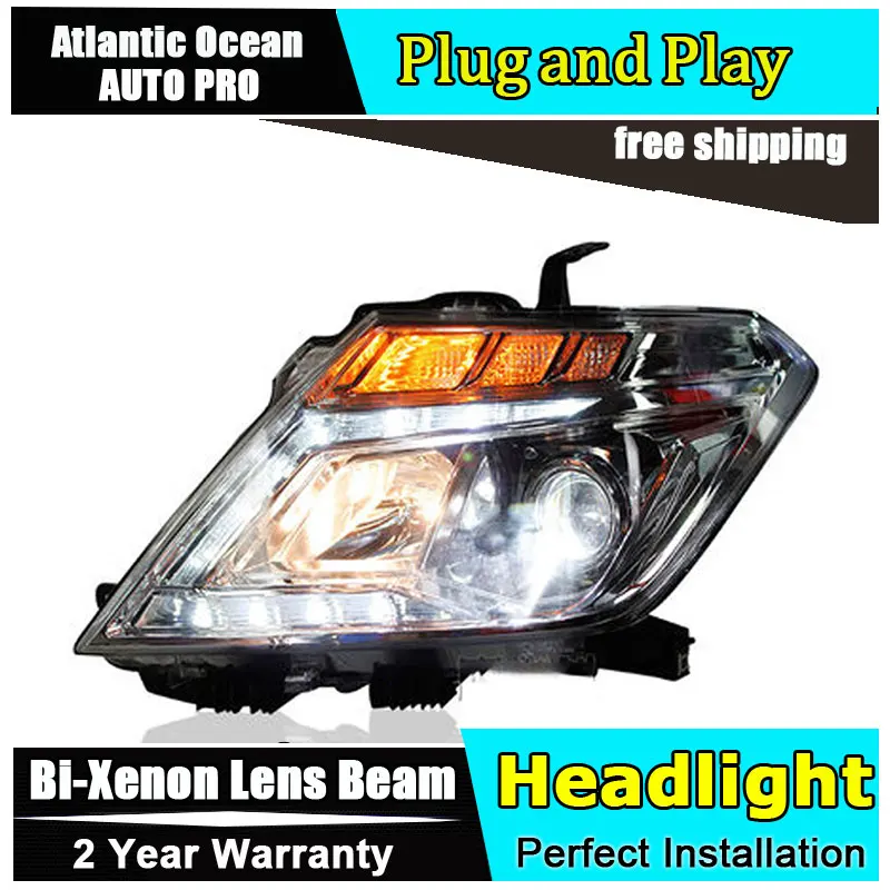 

Auto.Pro Car Styling for Nissan Tourle Headlights Patrol LED Headlight DRL Lens Double Beam H7 HID Xenon bi xenon lens