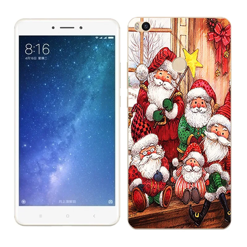 Чехол s для Xiaomi Mi Max2, мягкий силиконовый чехол для Xiaomi Mi Max 2 X'mas Day, окрашенный чехол для телефона xiomi Mi Max 2, Fundas - Цвет: 34