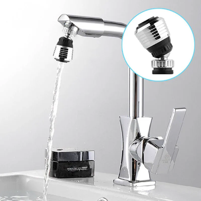 

360 Rotary Kitchen Faucet Shower Head Universal Plastic Faucet Nozzle Economizer Filter Water Stream Faucet Pull Out Bathroom