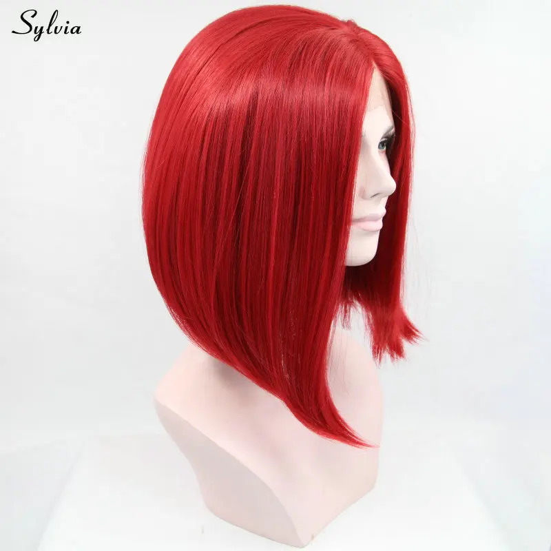 red synthetic wig (2)
