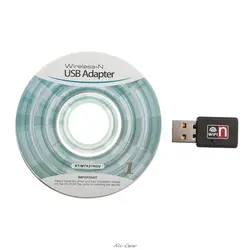 150 м 802.11n/g/b USB2.0 сети LAN Card Wi-Fi Nano Беспроводной адаптер без антенны с CD