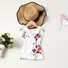 Мать и дочь, детский для девочек в цветочек, комбинезон с принтом, Семейные комплекты, vetement enfant fille