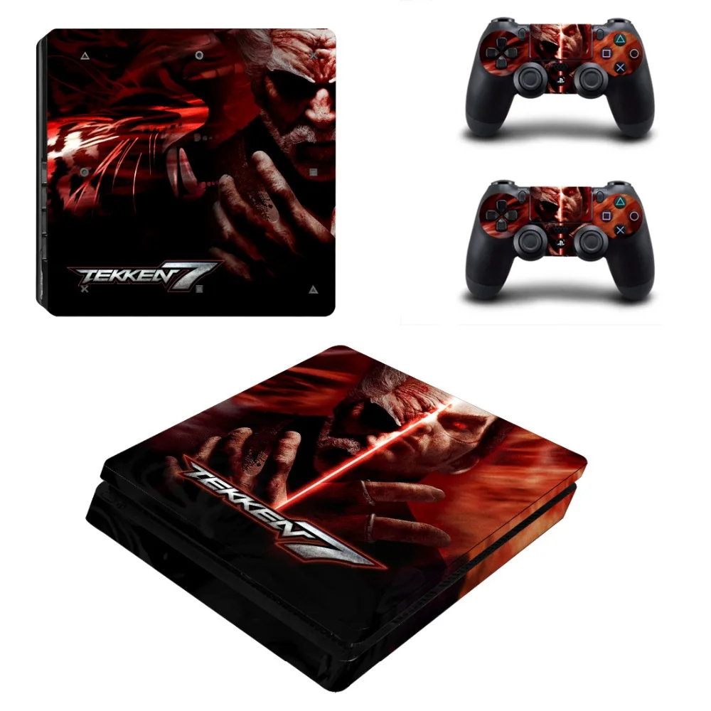 Игра Tekken 7 PS4 тонкий стикер кожи для sony playstation 4 консоли и контроллеры наклейка PS4 тонкий стикер винил