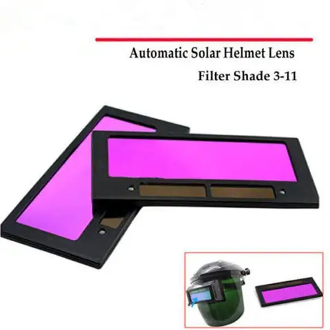 Capacete de Soldagem Ossieao Novo 4 x 2 Solar Escurecimento Automático Lente Filtro Sombra 3-11 1pc 4-1 –