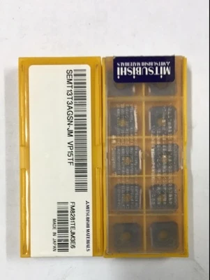10PCS MITSUBISHI SEMT13T3AGSN-JH VP15TF Carbide Inserts CNC 10PCS MITSUBISHI SEMT13T3AGSN-JH VP15TF Carbide Inserts CNC