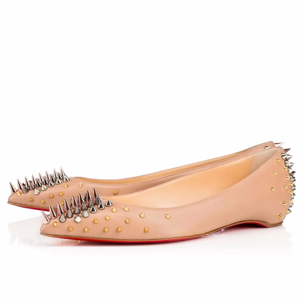 As Luxe Femme Schoenen Rue Mode Picture Picture Vrouw Cuir Nouvelle 2018 Chaussures En Mules Pointu Casual Métal De as Mocassins Rivet Appartements wYxOEfAqUn