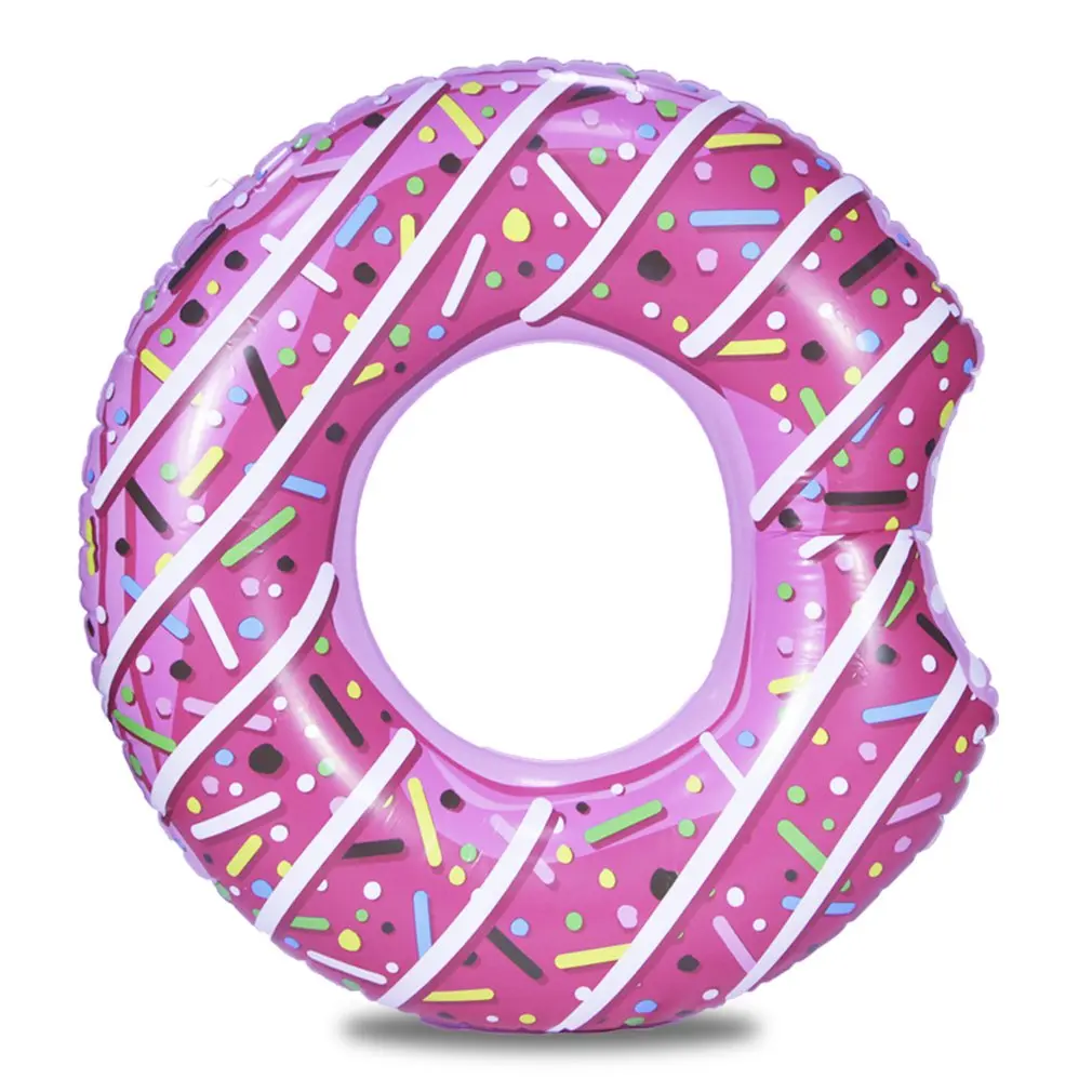 Inflatable Donut Swimming Ring Giant Pool Float Toy Circle Beach Sea Party Inflatable Mattress Water Adult Kid