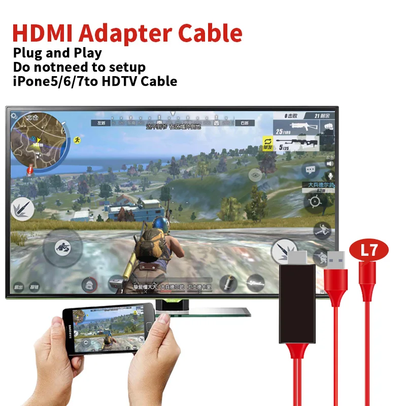 8 pin к HDTV 1080 P Дисплей HDMI AV Кабель-адаптер для iPhone X 8 8 Plus7 7plus 6 6s 5S iPad Поддержка IOS 10,3