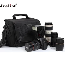 Jealiot プロの一眼レフカメラバッグショルダーレンズバッグ写真デジタルカメラ耐衝撃ビデオレンズキヤノン 5d ニコン