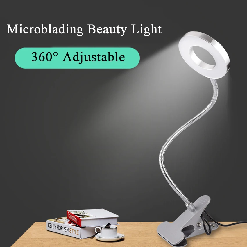 Permanent Make-Up Licht Lampe Tisch Clip USB Lip Liner Augenbraue Microblading Wimpern Verlängerung Maniküre Tattoo Zubehör Versorgung