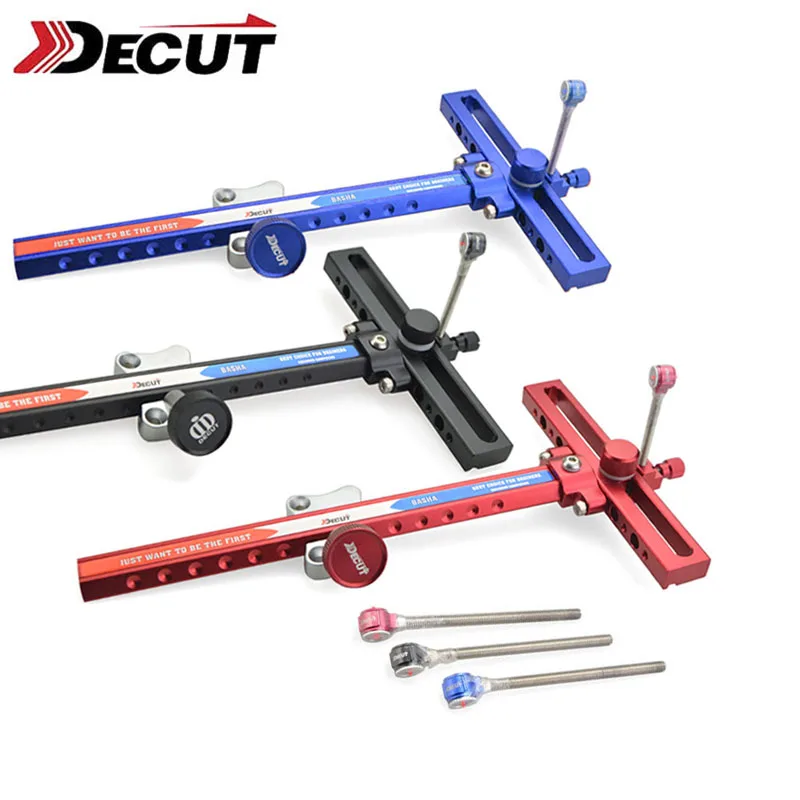 

1Set Decut BASHA-RE Archery Bow Sight Aluminum Alloy Recurve Bow Sight Micro Adjust Optical Fiber Hunting Shooting Accessories