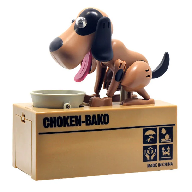Роботизированная собака Banco Canino Детская копилка автоматический палантин монета большая копилка Подарки для ребенка