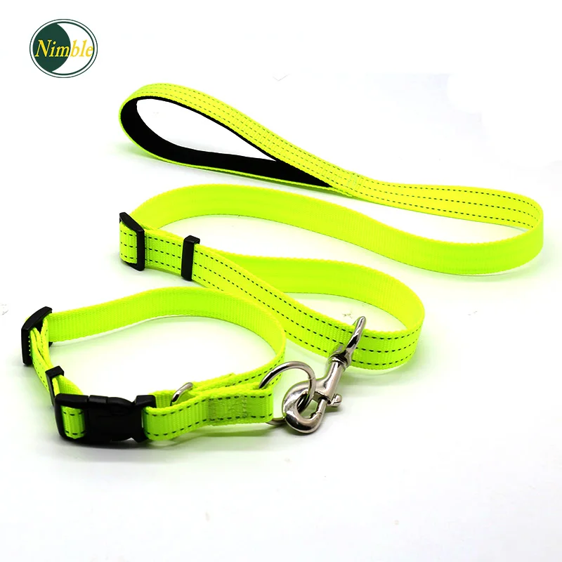 

NIMBLE Nylon Dogs Collar Adjustable Pet Collars Reflective Night Safety Dog Pets Collar For Chihuahua collier pour chien