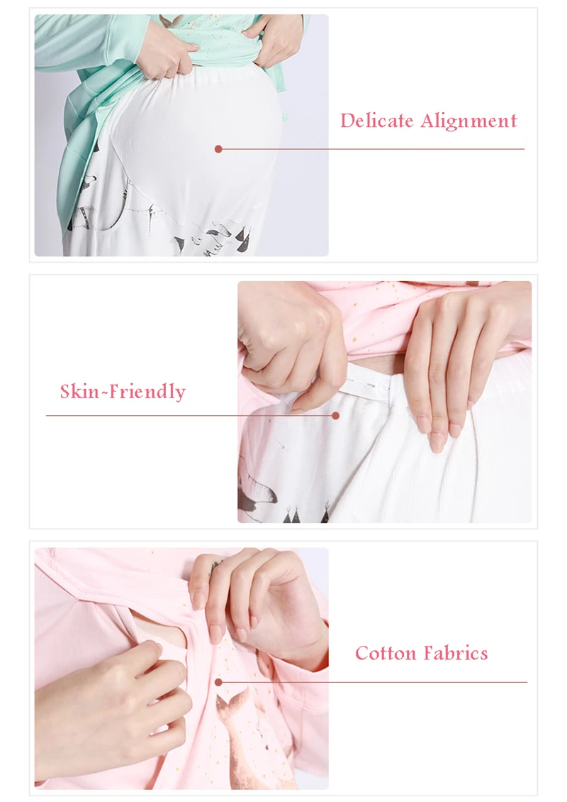 Autumn Winter Maternity Nursing Clothing Suit Clothes For Pregnant Women (12)