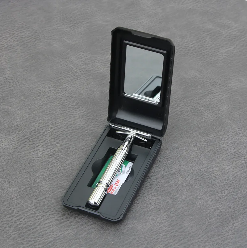 

BAILI Safety Razor Chrome Alloy Top quality with Packing Sliver Unscrew The Two-sided turret Manual Shaving razor
