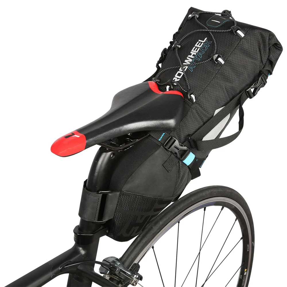 Седло для велосипеда ROSWHEEL Сумка водонепроницаемая велосипедная сумка корзинка Велоспорт MTB Горная дорога велосипед заднее сиденье сумка
