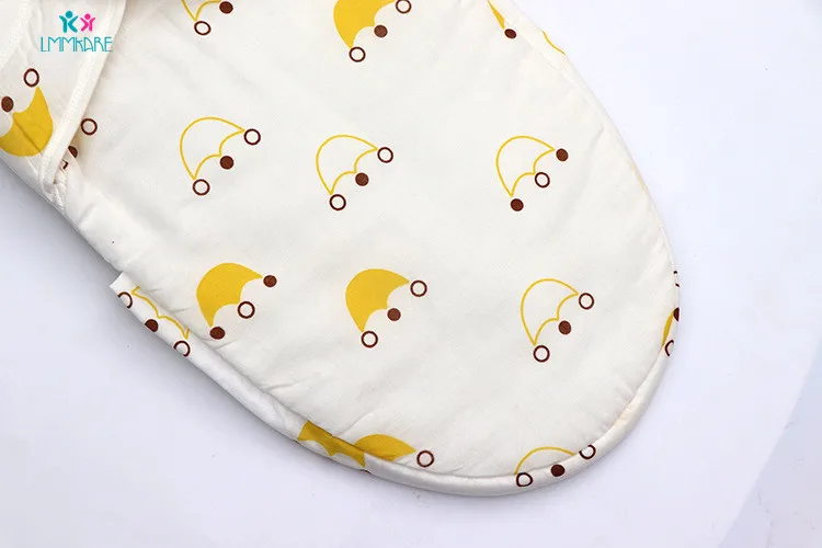 Одеяло для новорожденных, пеленание, 100% хлопок, мягкое, дышащее, детское, хлопчатобумажное одеяльце с рисунком, спальный мешок для малышей