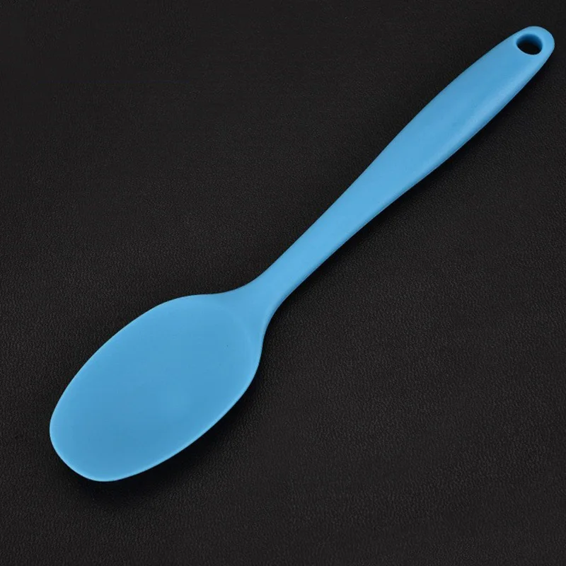 Dropshipping 1 Pcs Silicone Spoon Cooking Tool Scoop Tableware Non-stick Kitchen Heat Resistant MDP66