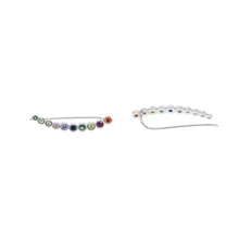bling AAA разноцветные циркония искрение продвижение завода Длинные ухо провода альпинист cz 925 серебро для женщин длинные серьги