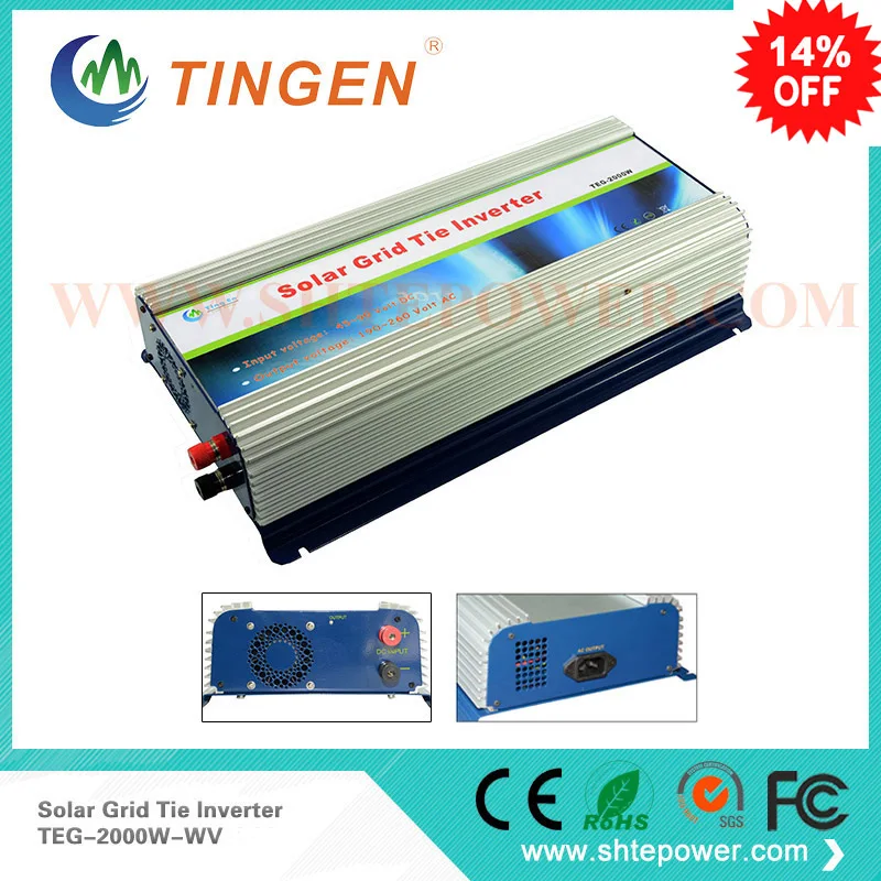 mppt solar charge controller inverter 2000w 2kw pure sine wave dc 45