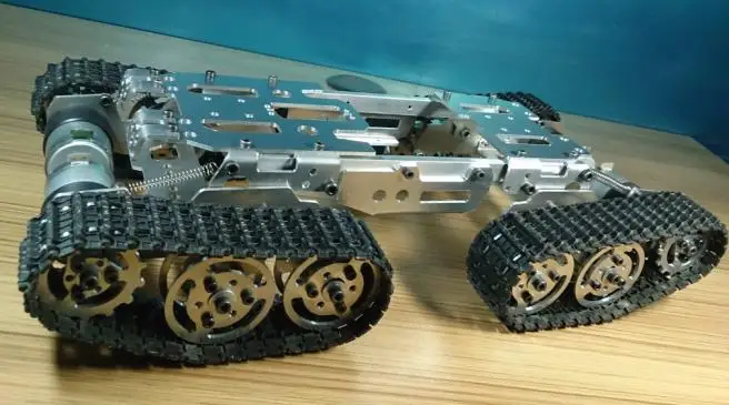 DIY гусеничный Улучшенный танк с препятствиями шасси умный автомобиль робот шасси