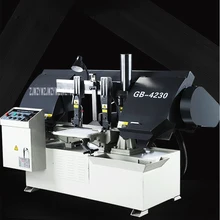 GB4230 полуавтоматическая металлическая ленточная Пильная машина, Высококачественная одноколонная Горизонтальная ленточная Пильная машина 380 В 3 кВт(450*320 мм