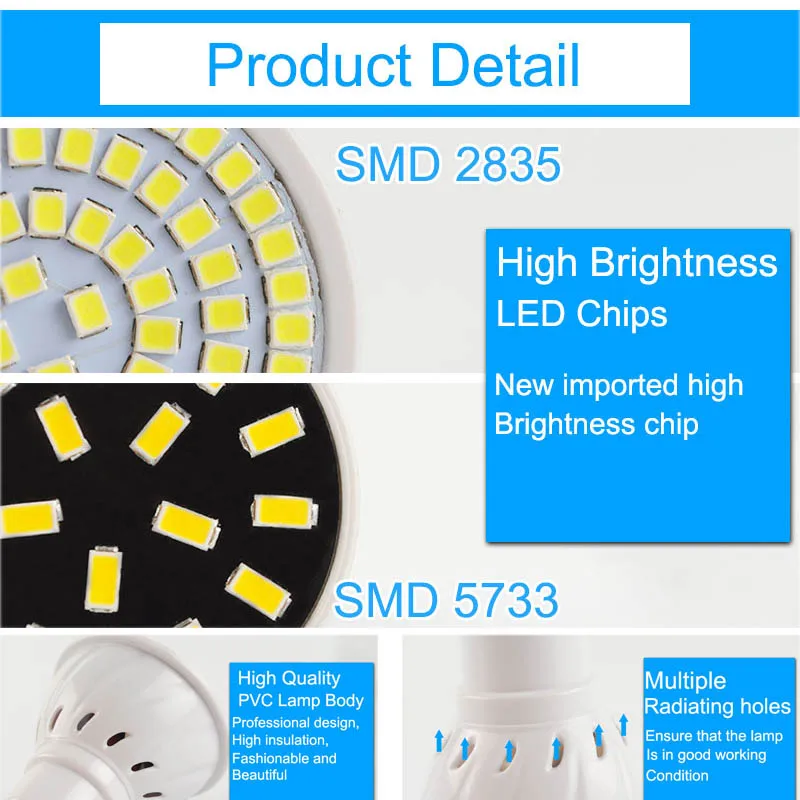 Greeneye bombilla led GU5.3/MR16 GU10 E27 AC 220 V/110 V 3 W 4 W 6 W 8 W SMD 5733/2835 LED Bombilla Lampada ampolla lampara Greeneye bombilla led GU5.3/MR16 GU10 E27 AC 220 V/110 V 3 W 4 W 6 W 8 W SMD 5733/2835 LED Bombilla Lampada ampolla lampara