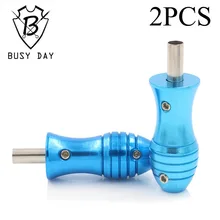 2 шт. Ручка 25 мм алюминиевая захватывающая трубка для тату для приспособления для пистолета и тела Tg-211c