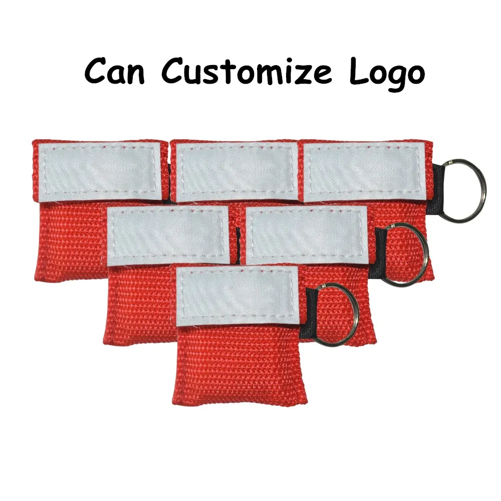 Can Customize Logo 1000pcs CPR Resuscitator Mask First Aid Face Shield Emergency Rescue For Health Care Tool Wholesale | Красота и