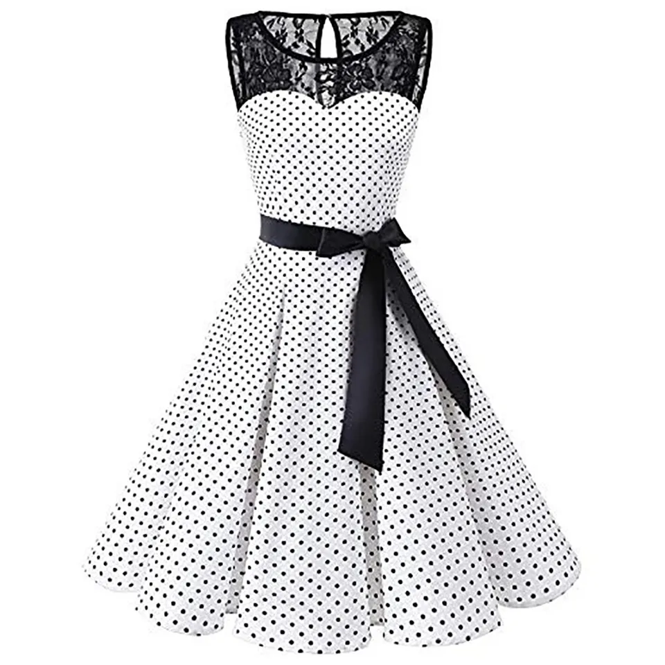 sleeper polka dot dress