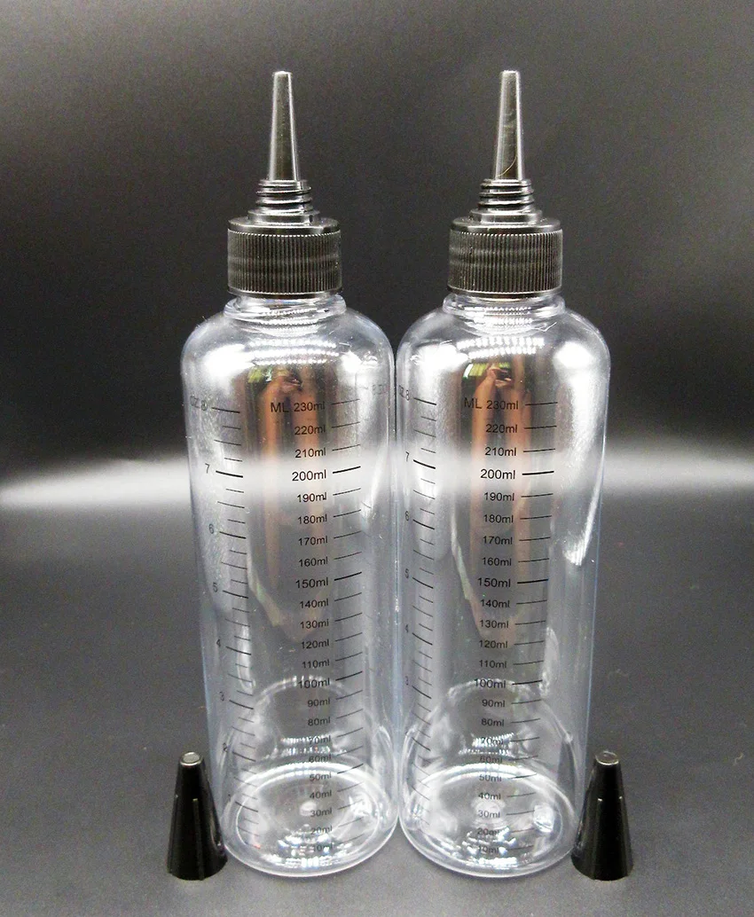 

E-liquid Plastic bottle 250ml (230ml graduation) ,PET bottle with screen printing scale,twist off bottle 200pcs/lot