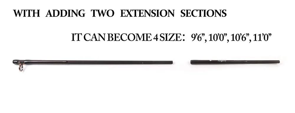 Vara de Pesca com Seção de Extensão Extra com Cordura Maxcatch Nymph Fly Tubo 9'-10666 96 6 -110 0 4-6 Sec 4in1 - 2in1 29 Varas de pescar